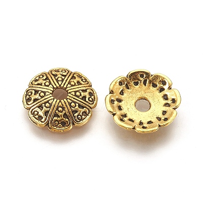Tibetan Style Alloy Bead Caps LS-GLF1434Y-1