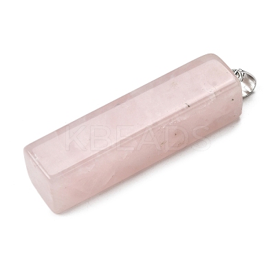 Natural Rose Quartz Big Pendants G-F820-03P-05-1