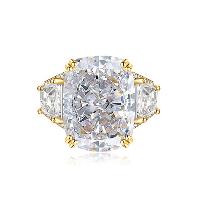 Brass Micro Pave Cubic Zirconia Finger Rings FS-WGEECB6-01-1