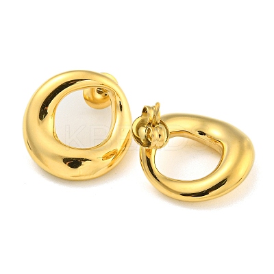Ion Plating(IP) 304 Stainless Steel Stud Earrings for Women EJEW-A108-07G-1
