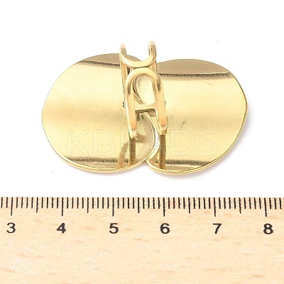 Adjustable 304 Stainless Steel Cuff Rings for Women RJEW-V004-05G-1