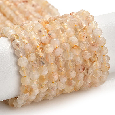 Natural Citrine(Heated) Beads Strands LS-G-G155-B03-01-1