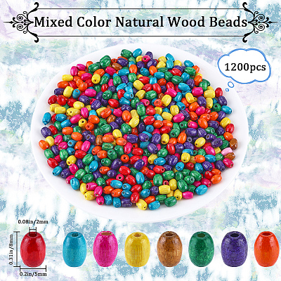 Natural Wood Beads WOOD-GF0002-14A-1