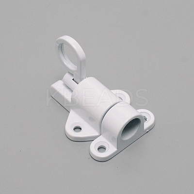 Aluminum & Alloy Lock Catch Clasps LS-CABI-WH0001-001A-1