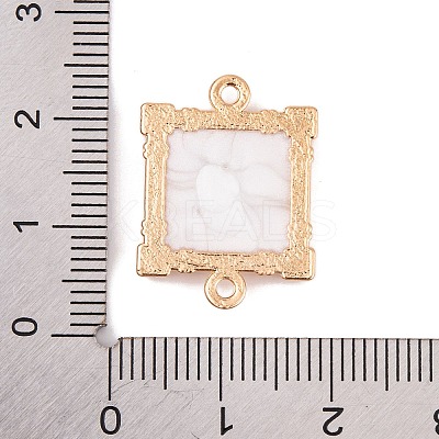 Alloy Blue Enamel Connector Charms ENAM-Z012-02C-G-1