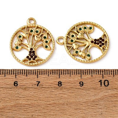 304 Stainless Steel Rhinestone Pendants STAS-L299-07G-1