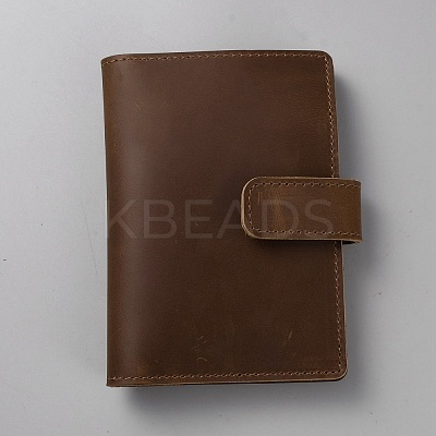 Rectangle Leather Travel Passport Wallet Cover AJEW-WH20007-06A-1
