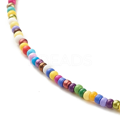 Glass Seed Beaded Necklace X-NJEW-JN03825-01-1
