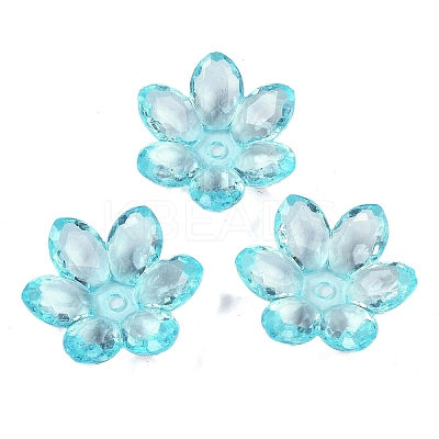 Transparent Acrylic Bead Caps OACR-H118-03E-1