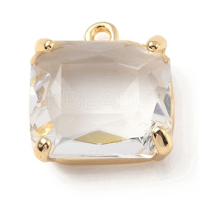 Brass with K9 Glass Pendants LS-X-KK-C024-01KCG-1