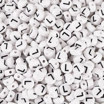 500Pcs Acrylic Beads SACR-TA0001-55L-1