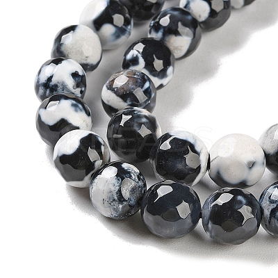 Natural Fire Crackle Agate Beads Strands G-M437-A01-01K-1