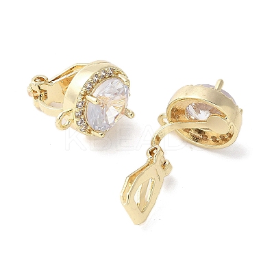 Brass Clip-on Earring Findings for Women EJEW-V002-04G-03-1