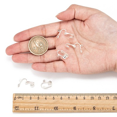 Iron Clip-on Earring Findings LS-EC141-S-1