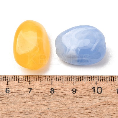 Two-Tone Imitation Gemstone Acrylic Beads AC-CBA7B05-09-1