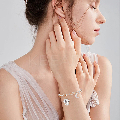 20Pcs Iron Cable Chain Bracelets for Women Men BJEW-SC0001-42-1