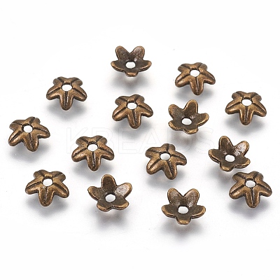 Tibetan Style Alloy Bead Caps LS-X-K0PA6071-1