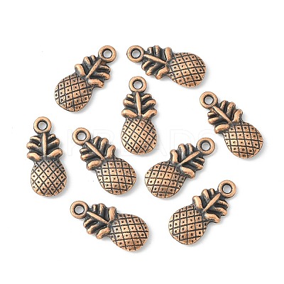 Pineapple Tibetan Style Alloy Pendants X-TIBEP-N008-13R-NR-1