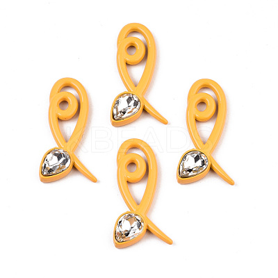 Spray Painted Alloy Pendants PALLOY-S132-227-RS-1