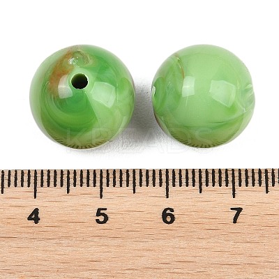 Opaque Acrylic Imitation Gemstone Beads OACR-G064-15C-02-1