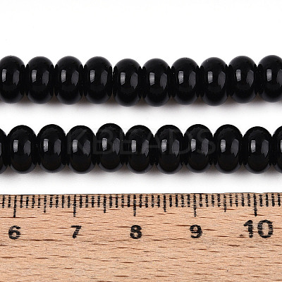 Opaque Solid Color Glass Beads Strands GLAA-ZX008-8mm-18F-1
