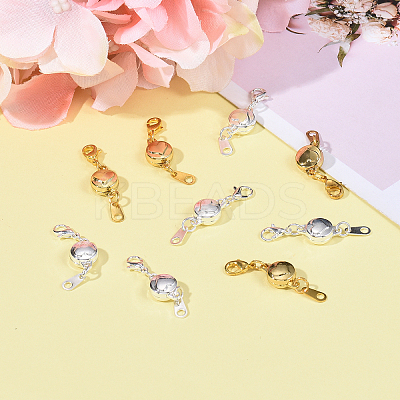 10 Sets 2 Colors Zinc Alloy Magnetic Clasps PALLOY-CJ0001-140-1