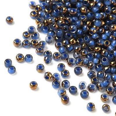 Electroplated Glass Beads GLAA-Q120-02A-03-1