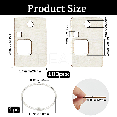 2 Bags Wood Thread Winding Boards AJEW-GF0011-68A-1