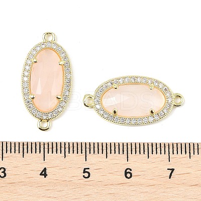 Natural Rose Quartz Faceted Oval Links G-B126-06G-08-1