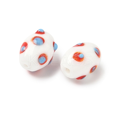 Handmade Lampwork Bumpy Beads LAMP-U004-04A-1