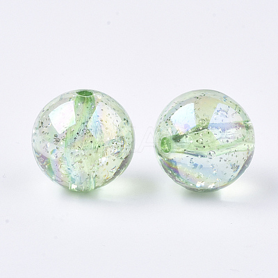 Transparent Acrylic Beads TACR-T006-01A-10-1