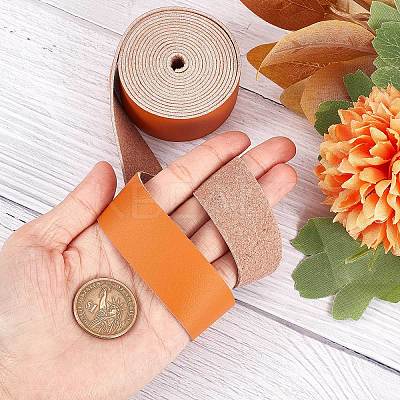 Flat Microfiber Imitation Leather Cord LC-WH0006-07B-05-1
