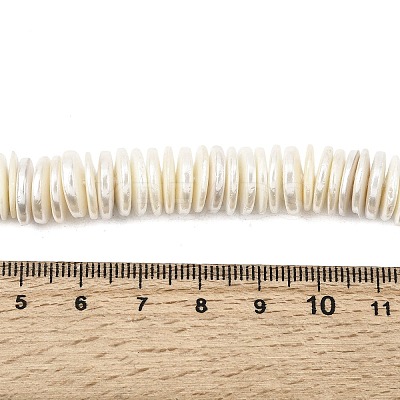 Electroplated Shell Pearl Beads Strands BSHE-B009-E01-2x11mm-1