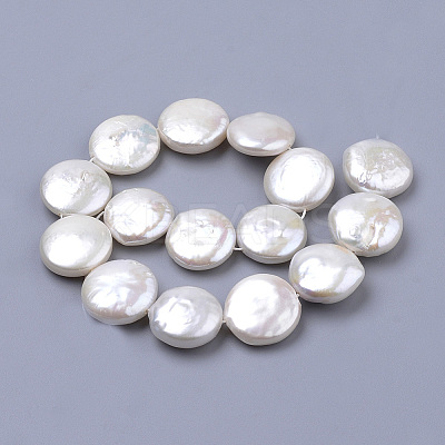 Natural Baroque Pearl Keshi Pearl Beads Strands PEAR-S012-27B-1