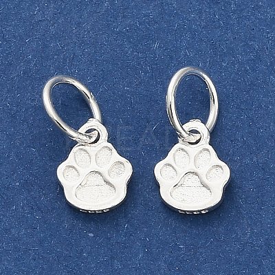 925 Sterling Silver Paw Print Charms STER-P071-07S-1