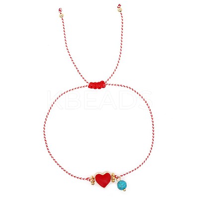 Mother's Day Glass Seed Bead Charm Bracelets SK3516-14-1