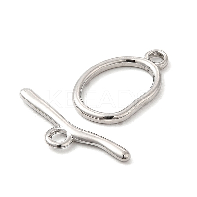 Non-Tarnish 304 Stainless Steel Toggle Clasps X-STAS-F290-06P-1