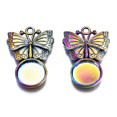 Alloy Pendants Cabochon Settings PALLOY-N163-034-NR-1