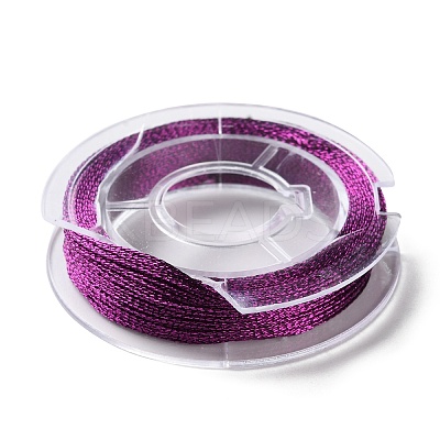 12Pcs 12 Colors 3-Ply Round Metallic Cord MCOR-XCP001-01-1