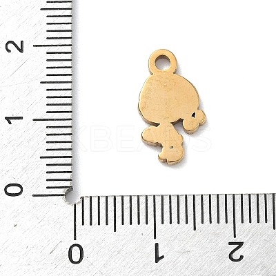 304 Stainless Steel Enamel Pendants STAS-G374-01G-05-1