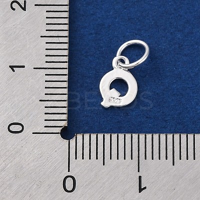 925 Sterling Silver Letter Charms LS-STER-C012-01S-Q-1