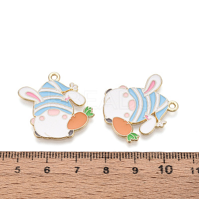 Alloy and Enamel Pendants ENAM-T021-21E-1