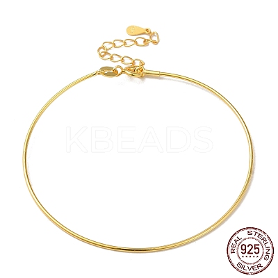 925 Sterling Silver Bangles BJEW-G681-01B-G-1