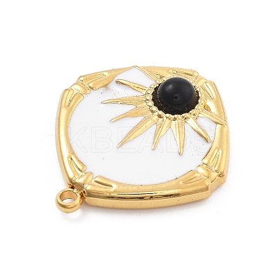 Natural Black Onyx(Dyed & Heated) Pendants STAS-R155-048G-1