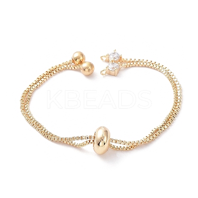 Rack Plating Brass Box Chain Link Bracelet Making KK-A183-01G-1