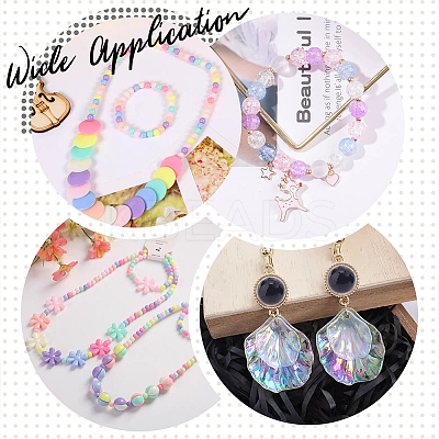 DIY 552~600Pcs 24 Style Round Beads Jewelry Making Finding Kit DIY-PH0013-59-1