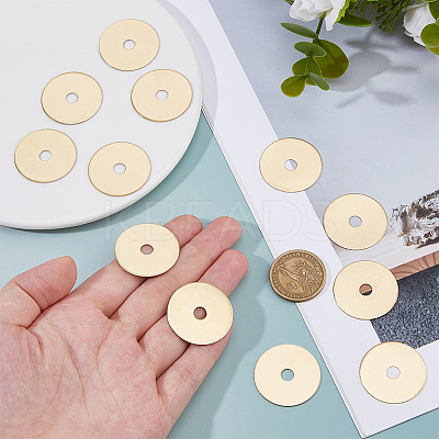 12Pcs Brass Flat Washers KK-FH0008-14-1