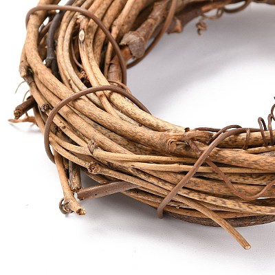 Circle Shape Rattan Vine Branch Wreath Hoop LS-DIY-B022-01A-1