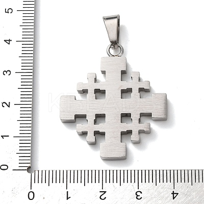 304 Stainless Steel Pendants STAS-D214-01P-1