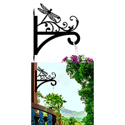 Iron Hanging Plant Hanger Bracket HJEW-WH0095-013-1